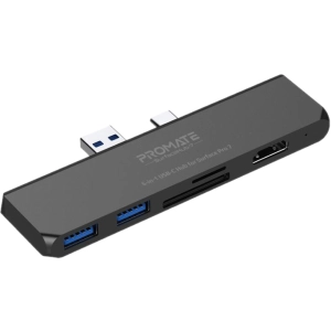 Lector de tarjetas / USB-hub Promate SurfaceHub-7