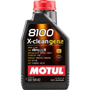 Aceite de motor Motul 8100 X-Clean Gen2 5W-40 1L