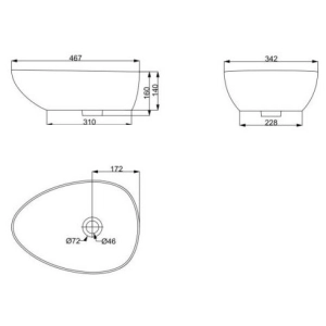 Lavabo Devit Ovale 1514136