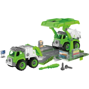 Constructor DIY Spatial Creativity Garbage Truck and Dump Truck LM9048-1A