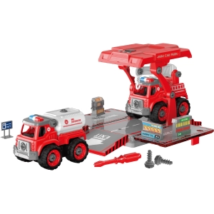 Constructor DIY Spatial Creativity Fire Tank and Crane LM9038-3A