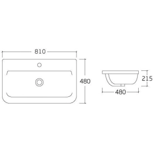 Lavabo Volle 13-01-80W