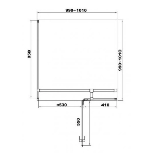 Cabina de ducha Devit Up FEN2210L