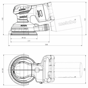 Metabo SXA 18 LTX 125 BL 600146850