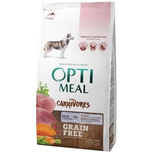 Comida para perros Optimeal Carnivores Duck Vegetables 1,5 kg