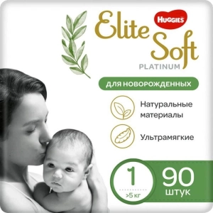 Pañales Huggies Elite Soft Platinum 1 / 90 pcs