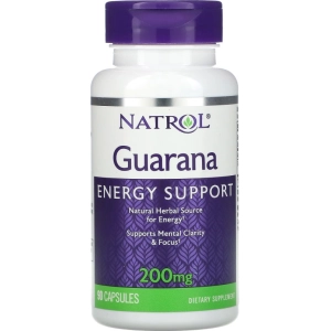 Quemador de grasa Natrol Guarana 200 mg 90 cap