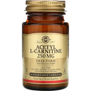 Quemador de grasa SOLGAR Acetyl-L-Carnitine 250 mg 30 cap