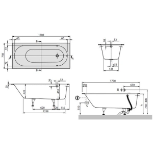 Villeroy & Boch Oberon 160x75