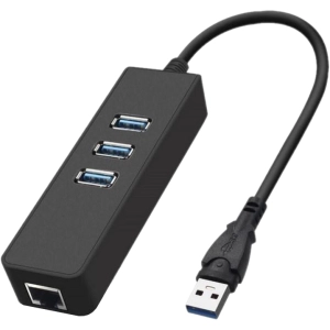 Lector de tarjetas / USB-hub Dynamode USB3.0-Type-A-RJ45-HUB3