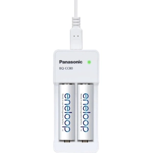 Panasonic Compact Charger USB + Eneloop 2xAA 1900 mAh