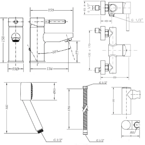 Genebre Tau 03TA1-shower