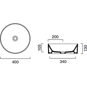 Lavabo Catalano New Zero 40