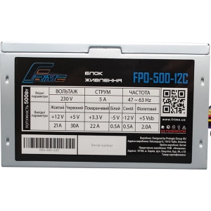 Fuente de alimentación Frime FPO-500-12C