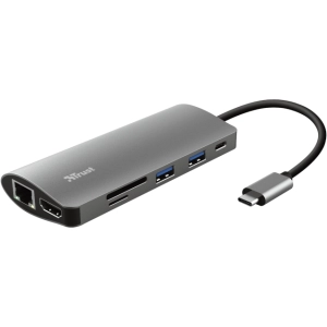 Lector de tarjetas / USB-hub Trust Dalyx 7-in-1 USB-C Multiport Adapter