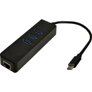 Lector de tarjetas / USB-hub Dynamode USB3.1-TypeC-RJ45-HUB3