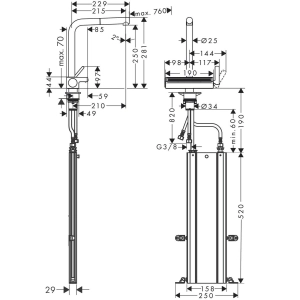 Hansgrohe Aquno Select M81 73830000