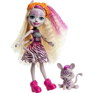 Muñeco Enchantimals Zadie Zebra and Ref GTM27