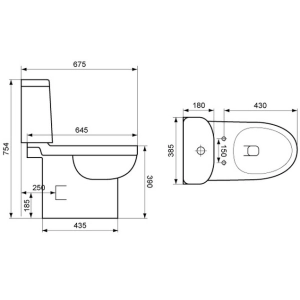 Inodoro Devit Smart 3010146