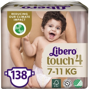 Pañales Libero Touch Open 4 / 138 pcs