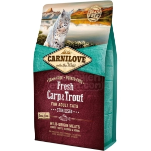 Comida para gatos Carnilove Adult Sterilised with Fresh Carp/Trout 2 kg