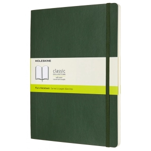 Bloc de notas Moleskine Plain Soft Notebook Large Green