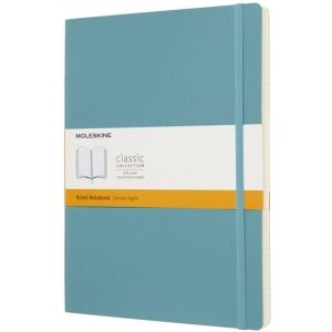 Bloc de notas Moleskine Ruled Notebook A4 Soft Ocean Blue