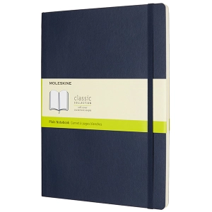 Bloc de notas Moleskine Plain Notebook A4 Soft Sapphire