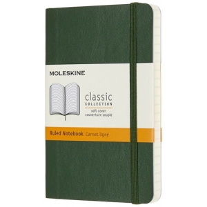 Bloc de notas Moleskine Ruled Notebook Pocket Soft Green