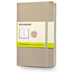 Bloc de notas Moleskine Plain Notebook Pocket Soft Beige