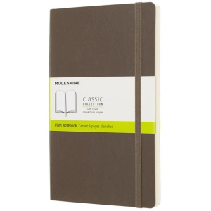 Bloc de notas Moleskine Plain Notebook Large Soft Brown