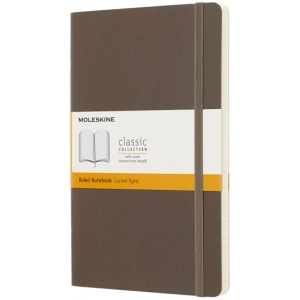 Bloc de notas Moleskine Ruled Notebook Large Soft Brown