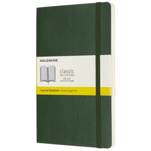 Cuaderno Moleskine Squared Notebook Large Soft Green