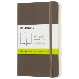 Bloc de notas Moleskine Plain Notebook Pocket Soft Brown