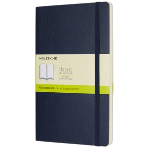 Bloc de notas Moleskine Plain Notebook Large Soft Sapphire