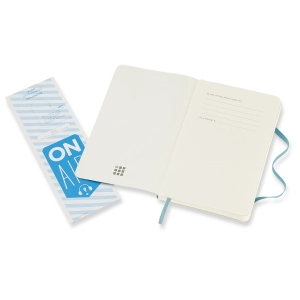 Moleskine Plain Notebook Pocket Soft Ocean Blue