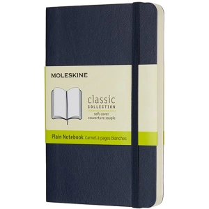 Bloc de notas Moleskine Plain Notebook Pocket Soft Sapphire