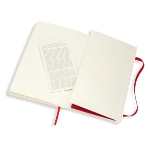 Moleskine Plain Notebook Large Soft Red