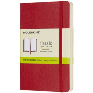 Bloc de notas Moleskine Plain Notebook Pocket Soft Red