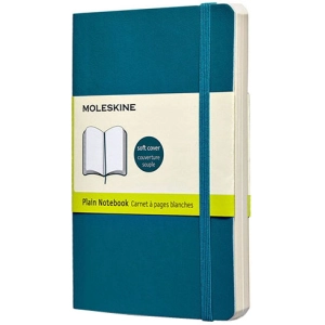 Bloc de notas Moleskine Plain Notebook Pocket Soft Aquamarine