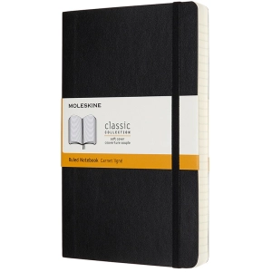 Bloc de notas Moleskine Ruled Notebook Expanded Soft Black