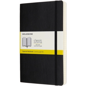 Bloc de notas Moleskine Squared Notebook Expanded Soft Black