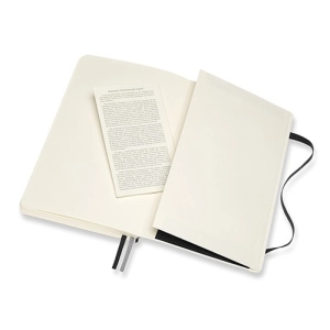 Moleskine Squared Notebook Expanded Soft Black