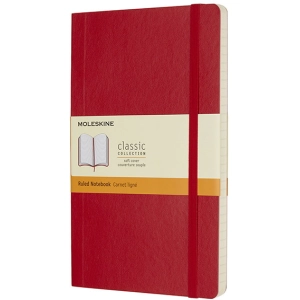 Bloc de notas Moleskine Ruled Notebook Large Soft Red