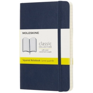 Bloc de notas Moleskine Squared Notebook Pocket Soft Sapphire