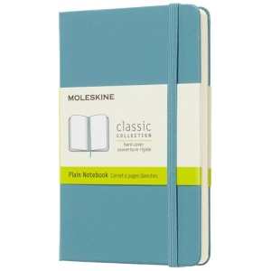 Bloc de notas Moleskine Plain Notebook Pocket Ocean Blue