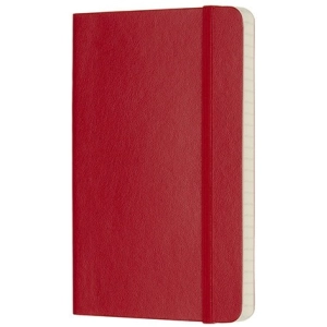 Moleskine Squared Notebook Pocket Soft Red