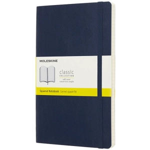 Bloc de notas Moleskine Squared Notebook Large Soft Sapphire