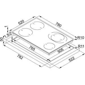 Franke FHFS 784 3I 1OVAL T BK