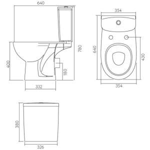 Inodoro Kolo Freja L79200